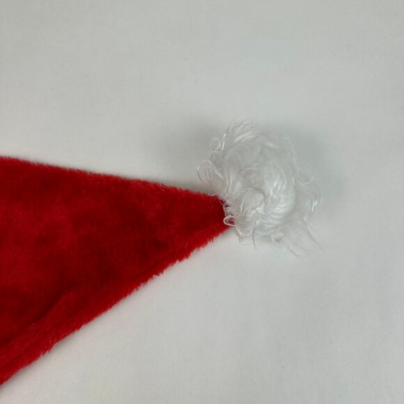 Red Christmas Santa Claus Hat with LED Colored Lights - Picture 8 of 8